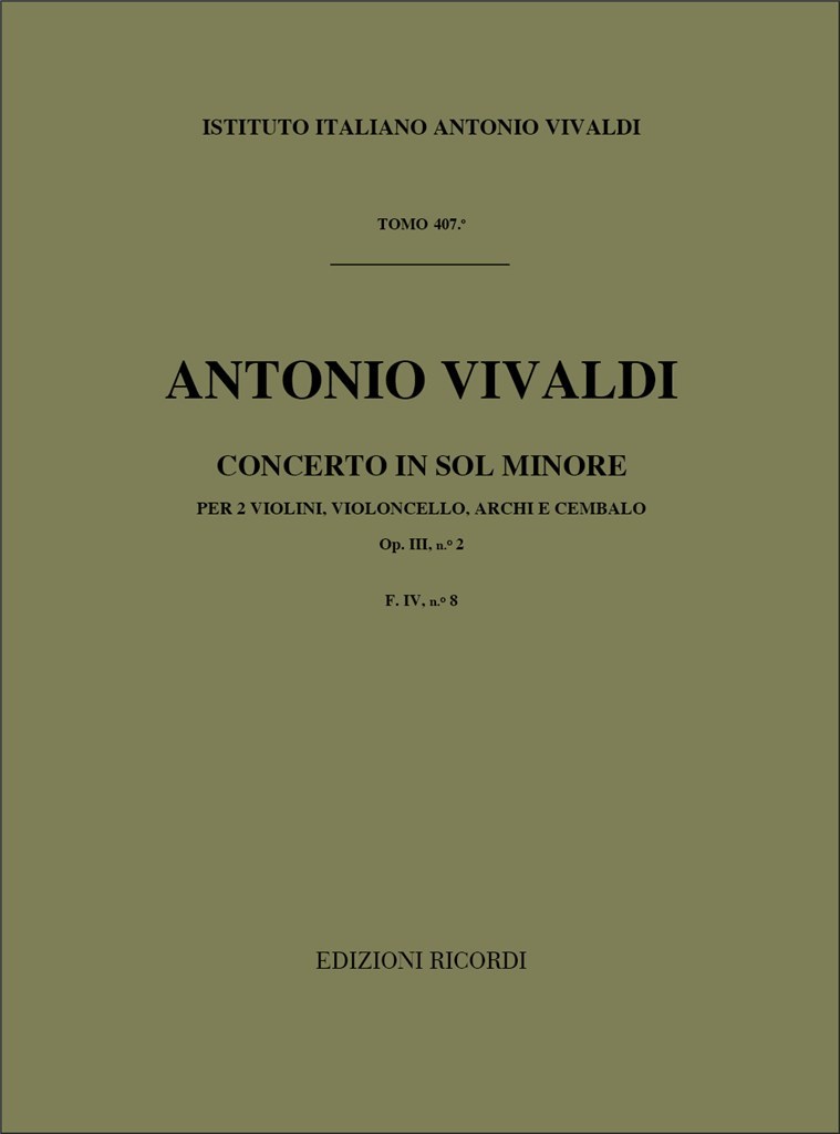 Concerto In Sol Min. Op.III N.2 RV 578